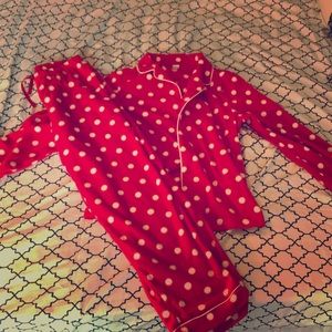 Gap fleece pajama set. Worn only once! Size 14.